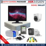 Hikvision 2MP,16CH DVR BulletDome Night Vision 20M IR (1TB HDD) 17 Monitor 8 CCTV Camera Package